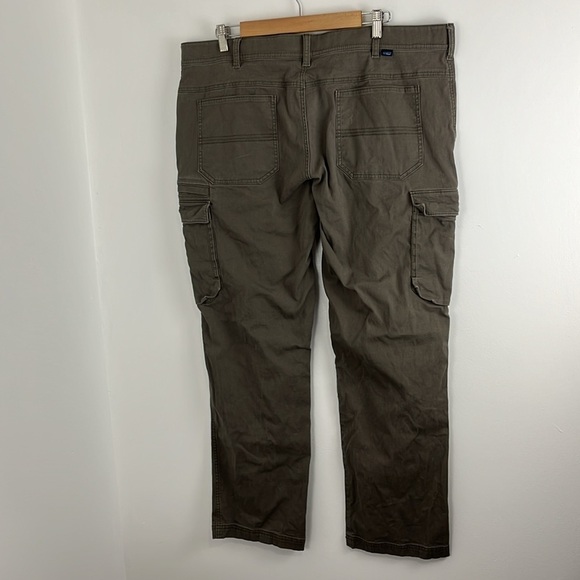 L.L. Bean Cotton Brown-Green Cargo Pants - Picture 7 of 11